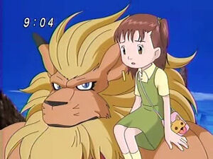 Leomon and Jeri Katou in "Blame It On Ryou".