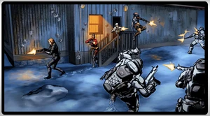 Woods and The Phantom Corps attack The Atlas Tontine Troops CODM.png (6.7 MB) Woods, Alias and The Phantom Corps eliminating The Atlas Tontine Operatives.