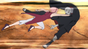 Boruto EP21 - Sakura punches Shin