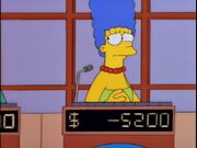 Marge Simpson in Jeopardy.