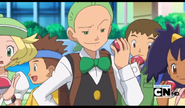 Cilan with his Poke Ball.