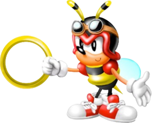 Charmy in Knuckles Chaotix.