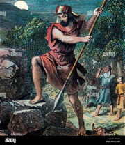 Gideon-destroying-the-altar-of-baal