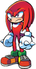 Knuckles the Echidna in Archie Comics.