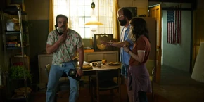 Later, Joyce, Murray, and Hopper go to call Dr. Owens for help.