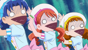 Aoi, Ichika and Himari are shocked about the news