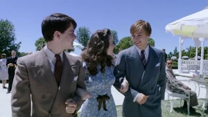 Edmund with Peter and Susan as Lucy.
