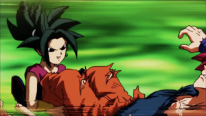 Kefla swinging Goku (3)