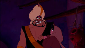 "Let him go!"-Jasmine fighting Razoul when he and his guards grab a hold of Aladdin.