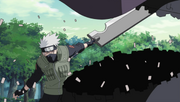 Kakashi cuts Jinin Akebino