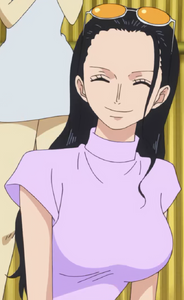 Nico Robin smiling in Zou (2)