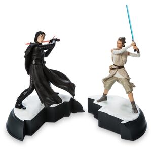 Disney Parks Kylo Ren and Rey Figurine Set Star Wars TFA