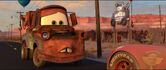 Mater sad to hear that McQueen plans to go on a date with Sally.