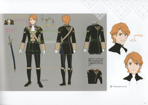 Concept art of Ferdinand from Fire Emblem: Three Houses.