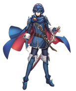 Portrait of "Marth" in Fire Emblem Heroes, illustrated by Maiponpon