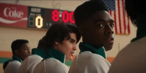 Lucas looking over his shoulder.