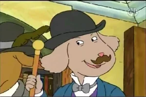 Fern as "Virgule Watteau", her detective alter-ego.