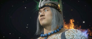 Liu Kang, now using the Crown to reshape history.