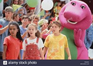 Barney and his friends at the parade