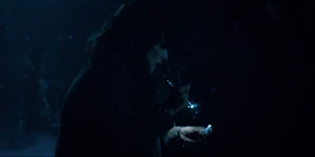 Joyce having found a cigarette on the ground.