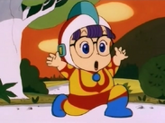 Arale as ultraman