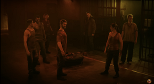 Weaver, Grey, Strauss, Carver, Maya, Peck, and Raptor One alerted by dimensional breach at Terminus Island while preparing to gear up.