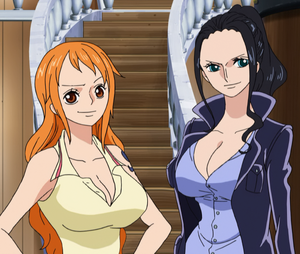 Nami & Nico Robin embarking to Nebulandia