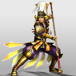 Hideyoshi in Samurai Warriors 4.