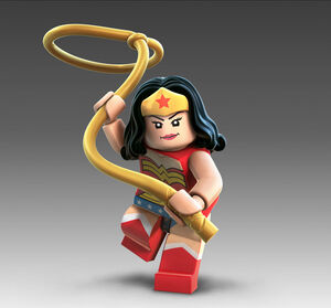Lego Wonder Woman in the video games.