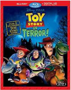 Trixie and her friends on the Toy Story of Terror! Blu-ray