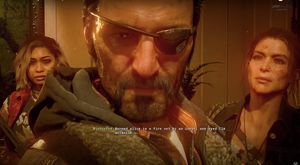 Weaver, Grey and Maya's Angry Stare at Richtofen as they hear about Mary And Samuel's death.