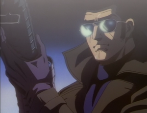 Golgo 13 as seen towards the end of Queen Bee.