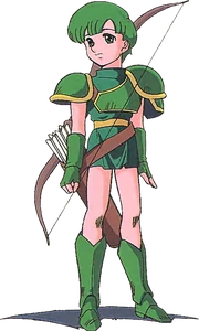 Official artwork of Ryan for Fire Emblem: Mystery of the Emblem.