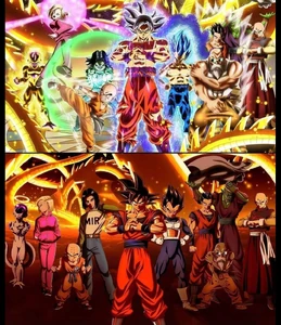 Z-Fighters and Frieza in the Tournament of Power