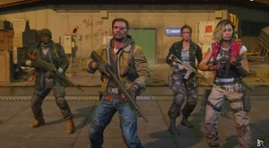 Carver, Weaver, Grey and Maya's moments before being teleported into The Dark Aether Version of Project Janus HQ Lobby inside The Dark Aether by The Sentinel Artifact.