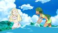 Mallow and Lillie Playing in the Water (1)