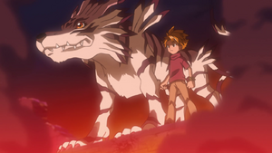 Ep 9 - Garurumon and Yamato