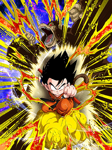 Dokkan Battle Full-On Strike Goku (Youth) (Great Ape) card (Base Form)