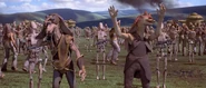 Tarpals annoyed when Jar Jar surrenders due to being outnumbered.
