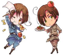 Chibi North Italy (left) and his brother (right)
