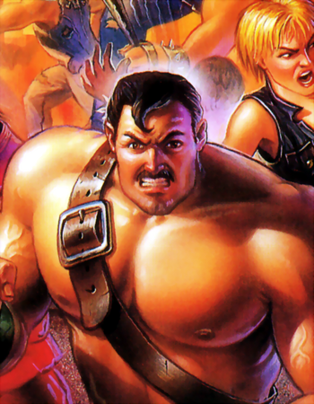 Final Fight - Mike Haggar as he appears on the front box cover of the US Version of Final Fight 3