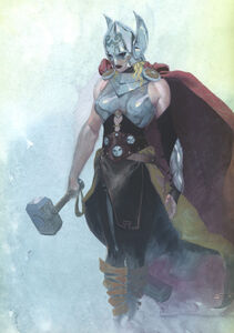 Jane as Lady Thor.