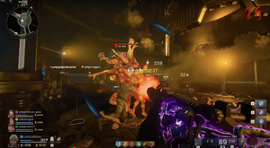 Weaver, Grey, Carver and Maya Vs. Nathan after being mutated into an Amalgam.