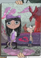 Pintura de Phineas e Isabella