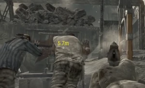 Sergei with Reznov pushing the mine cart while Mason defending them from the Vorkuta Guards.