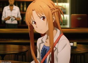 Omake ScreenCap - Sword Art Online - Alicization - Episode 1 - Asuna Worried