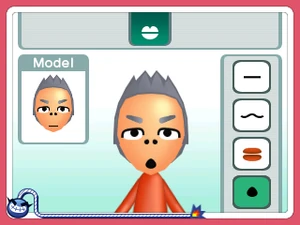 A Mii in the WarioWare Gold microgame Mii Channel