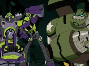 Bulkhead with Scrapper and Mixmaster (Three's a Crowd)