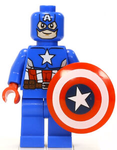 Lego Captain America minifigure.