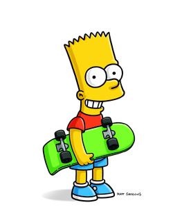 The Simpsons Bart Simpson Wallpaper Border 5 m x17,5 cm Skater Boy